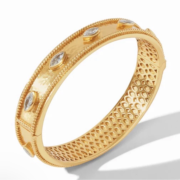 NWT Authentic Bohemian Spring Summer Julie Vos Gemstone Hinged Cuff/Bracelet - Picture 4 of 17